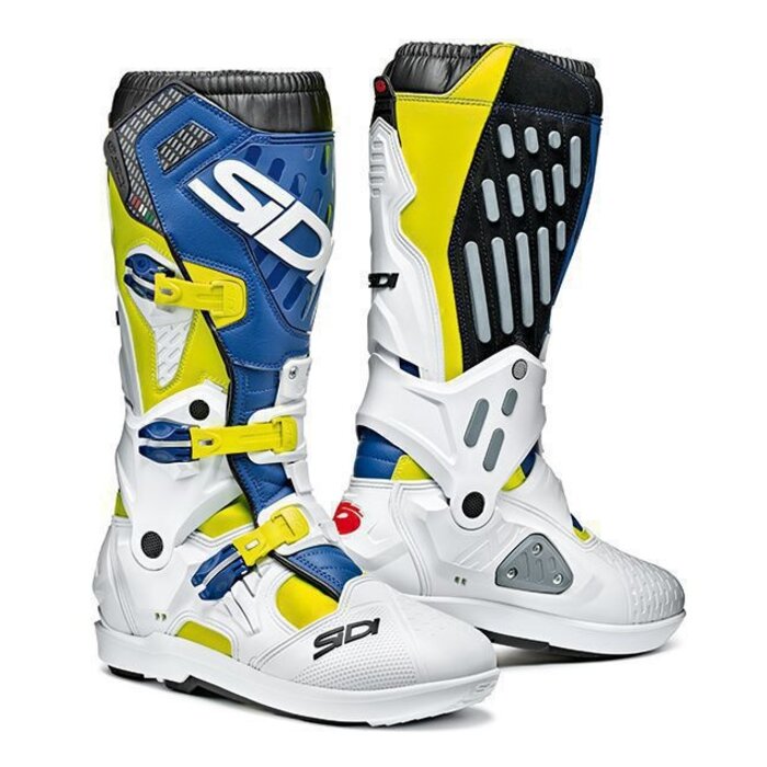 Sidi Atojo SRS Stiefel neongelb weiss blau