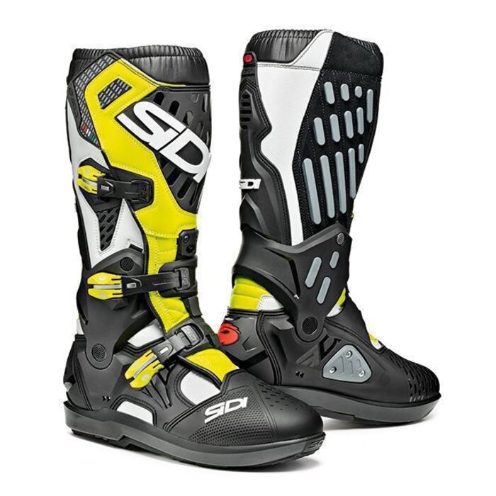 Sidi Atojo SRS Stiefel schwarz weiss neongelb