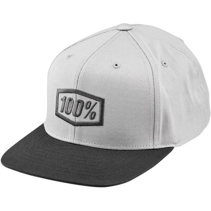 100 % Kinder Cap Youth Essential Snapback Hat grau