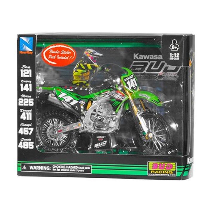 New Ray New Ray Kawasaki , #141, M.Desprey, Bud Racing, 1:12 Model Motorcycle
