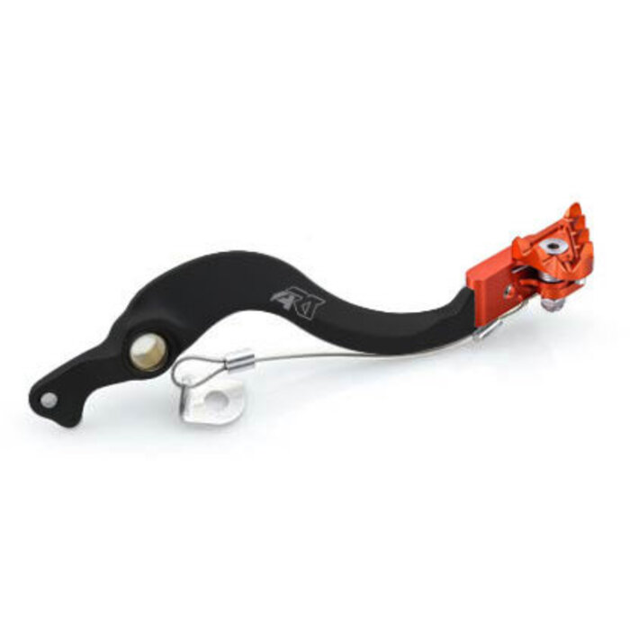 ART Fußbremshebel Bremspedal Aluminium eloxiert schwarz/Spitze orangefarben KTM / Husqvarna 448782