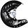 Vordere Bremsscheibenabdeckung für Yamaha YZ250F YZ450F Bj. 14-21