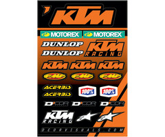 D'COR Visuals Sticker Aufkleber Bogen KTM Racing