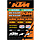 Sticker Aufkleber Bogen KTM Racing