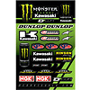 D'COR Visuals Sticker Aufkleber Bogen Kawasaki Racing