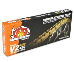 Motomaster Kette 420 V2 Drive Chain mit 130 Glieder und Clip Schloß