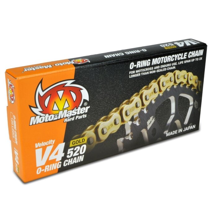 Motomaster O-Ring Kette 520 V4 Drive Chain mit 120 Glieder und Clip Schloß