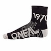 Oneal Herren Crew MTB Enduro Race Socken  Schwarz Grau, Gr. 43-46