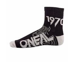 Oneal Herren Crew MTB Enduro Race Socken  Schwarz Grau, Gr. 43-46