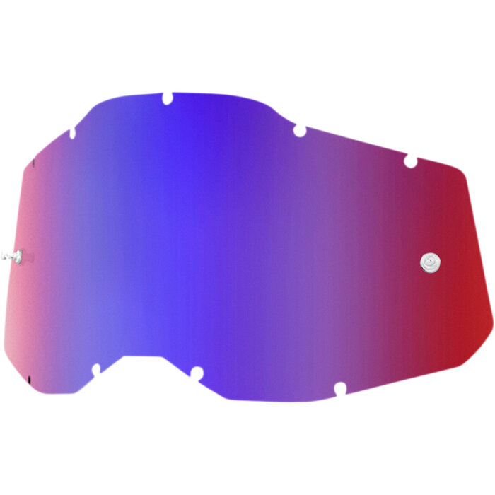 100 % Mirror Blau Rot Ersatzglas Lens für Accuri 2 / Strata 2 / Racecraft 2