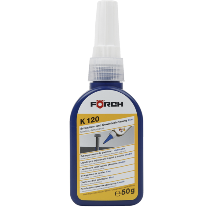 Förch Schraubensicherung mittelfest blau K120 / 50g