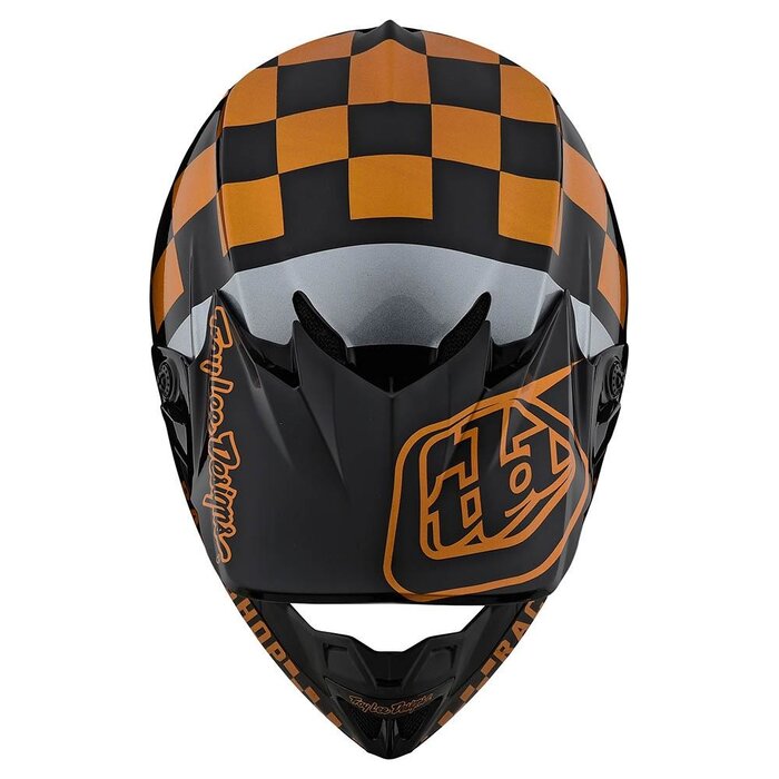Troy Lee Designs Helm SE4 Polyacrylite MIPS Checker schwarz gold