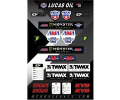 D'COR Visuals Sticker Aufkleber Bogen Series Logo