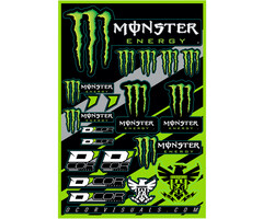 D'COR Visuals Sticker Aufkleber Bogen Monster Claw - Kawasaki