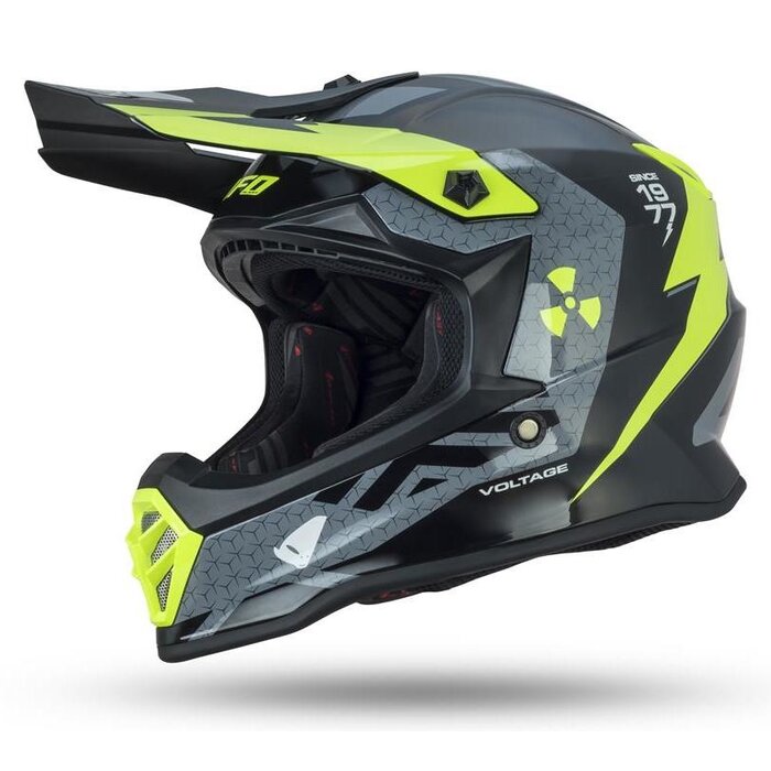 UFO Kinder Helm Bomber Freebooter grau gelb