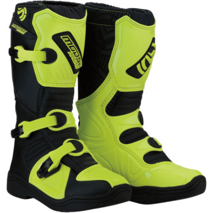 Moose Racing Kinder Offroad Cross Stiefel M1.3 Neongelb schwarz
