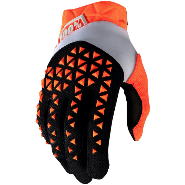 100 % Airmatic Handschuhe orange schwarz