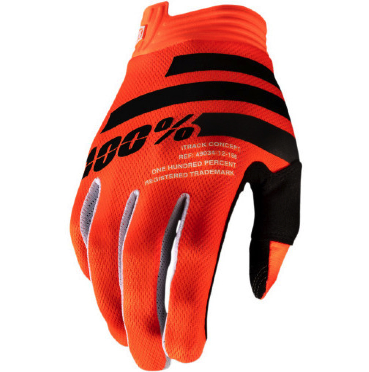 100 % iTrack Handschuhe orange schwarz