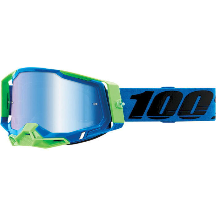 100 % Racecraft 2 MX Enduro Brille Fremont blau grün