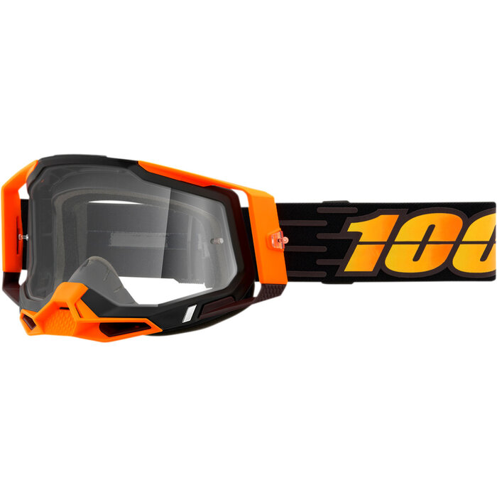 100 % Racecraft 2 MX Enduro Brille Costume 2 orange schwarz