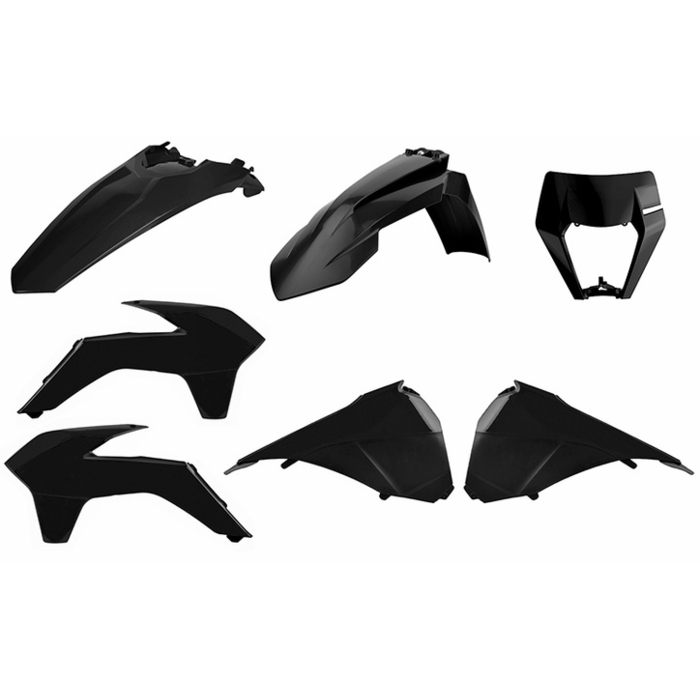 Polisport Plastikkit KTM Restyling schwarz EXC / EXC-F Bj. 14-16