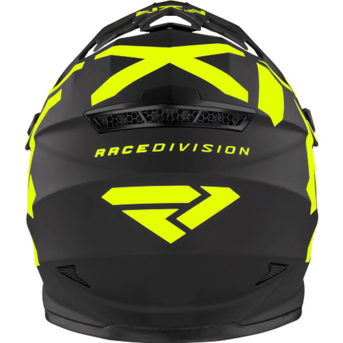 FXR Kinder Helm Legion schwarz neongelb