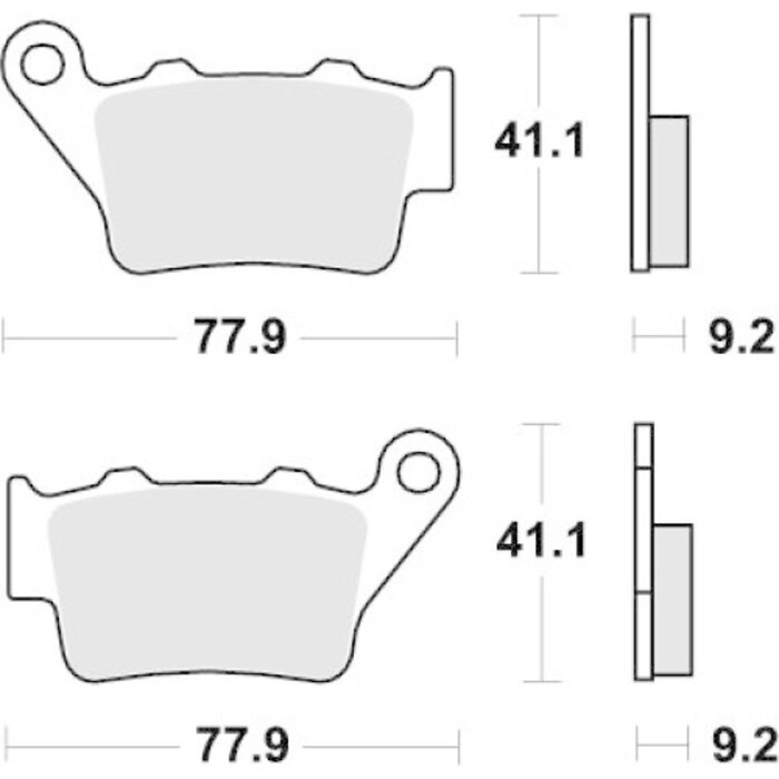 Motomaster Bremsbelege Brakepad hinten für KTM Husqvarna GasGas