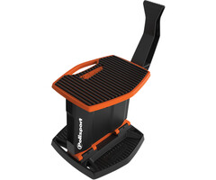 Polisport Ständer klappbarer Motorradständer mit Polisport Logo orange schwa