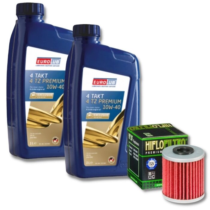 Eurolub Ölwechselset Kawasaki KX250F + Ölfilter HF207