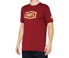 100 % Essential T-Shirt - dunkelrot