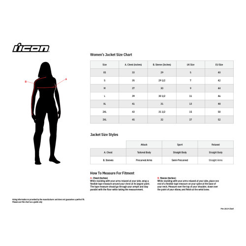 Icon Damen Overlord Leder™ Jacke schwarz Größe XS