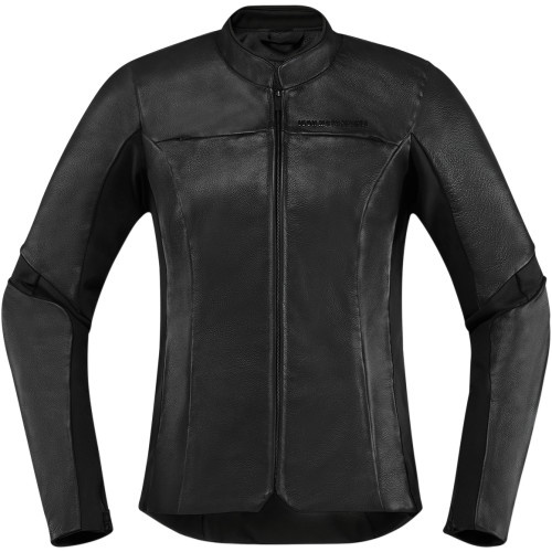 Icon Damen Overlord Leder™ Jacke schwarz Größe XS
