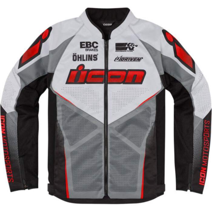 Icon Hooligan Ultrabolt™ Jacke rot
