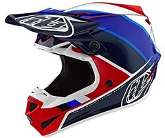 Troy Lee Designs Helm SE4 Polyacrylite MIPS Beta rot blau