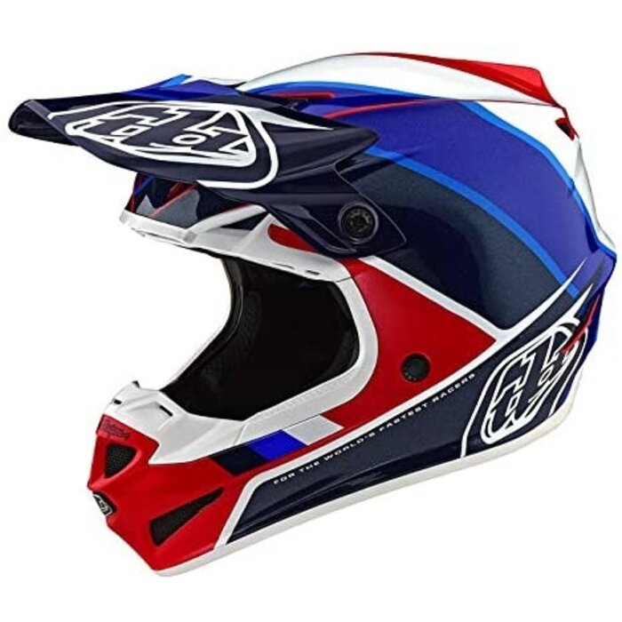 Troy Lee Designs Helm SE4 Polyacrylite MIPS Beta rot blau