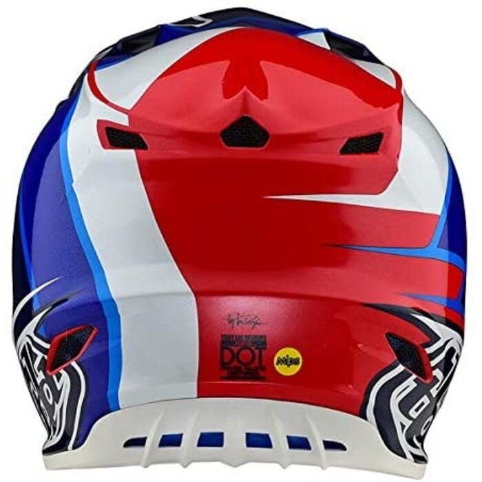 Troy Lee Designs Helm SE4 Polyacrylite MIPS Beta rot blau