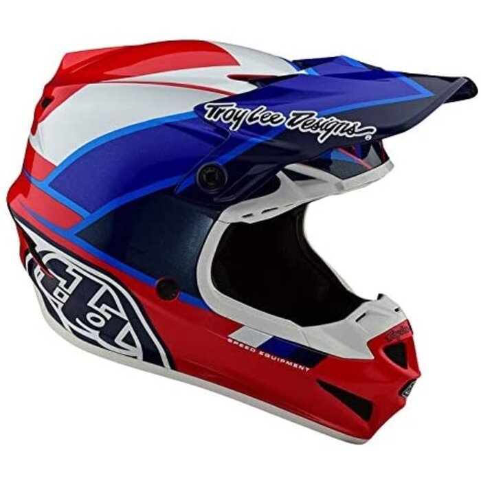 Troy Lee Designs Helm SE4 Polyacrylite MIPS Beta rot blau