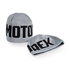 Motorex Beanie Mütze Strickmütze grau