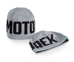 Motorex Beanie Mütze Strickmütze grau