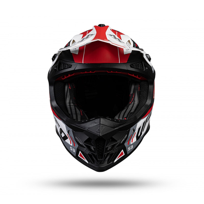 UFO Intrepid Helm - rot weiß