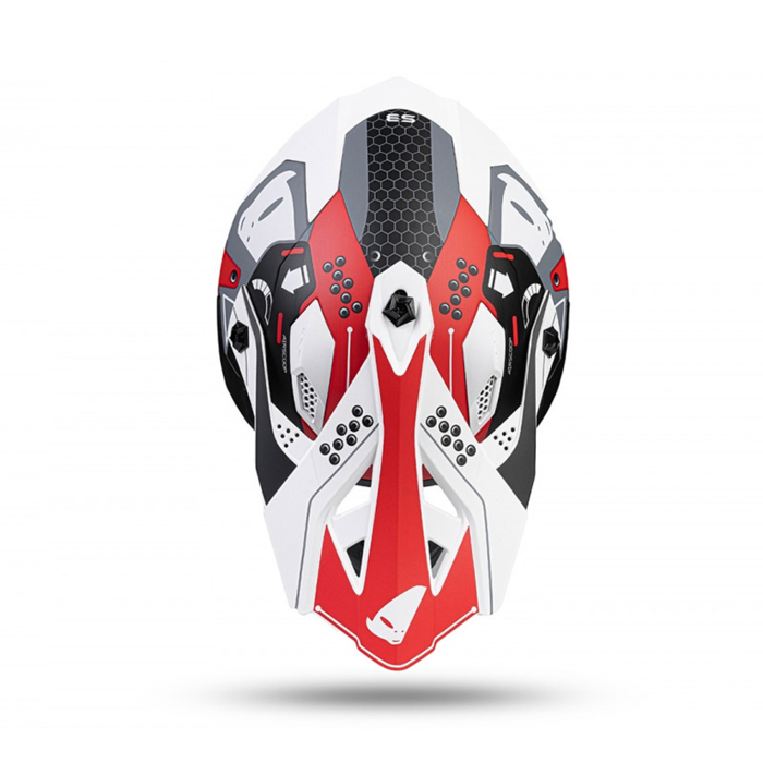 UFO Intrepid Helm - rot weiß