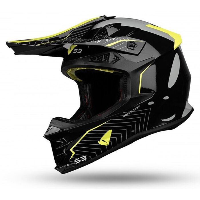 UFO Intrepid Helm - schwarz gelb