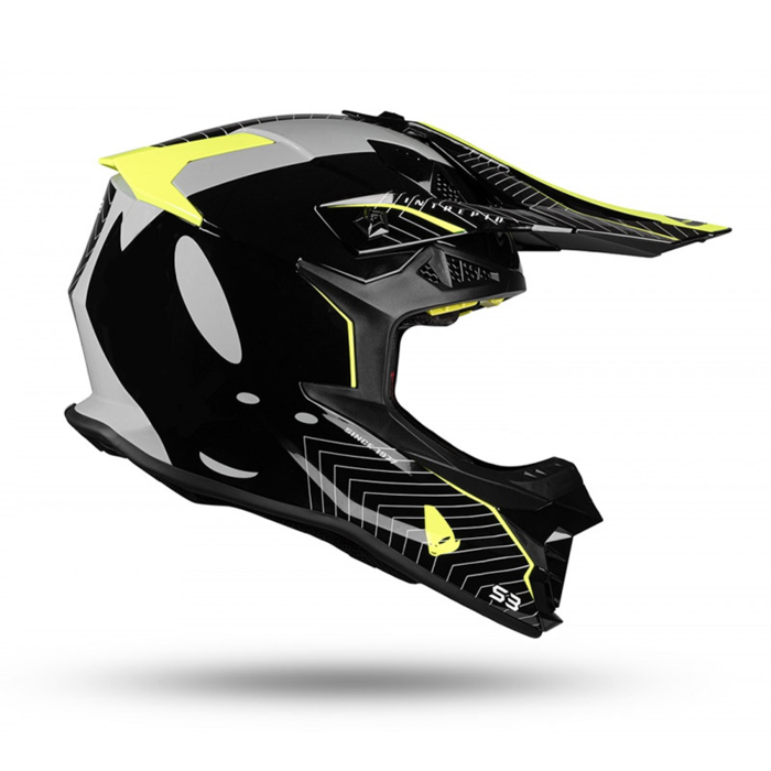 UFO Intrepid Helm - schwarz gelb