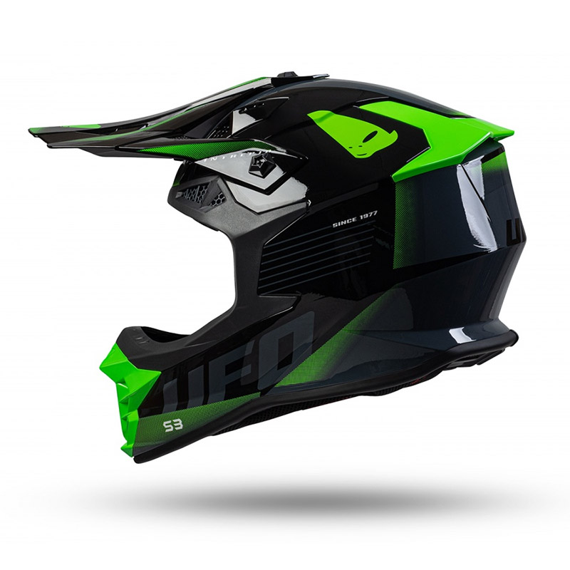 UFO Intrepid Helm - schwarz grün