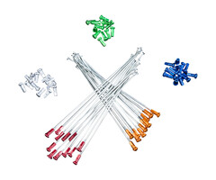 Kite 12 Stück Speichen - und Nippel-Ersatzset