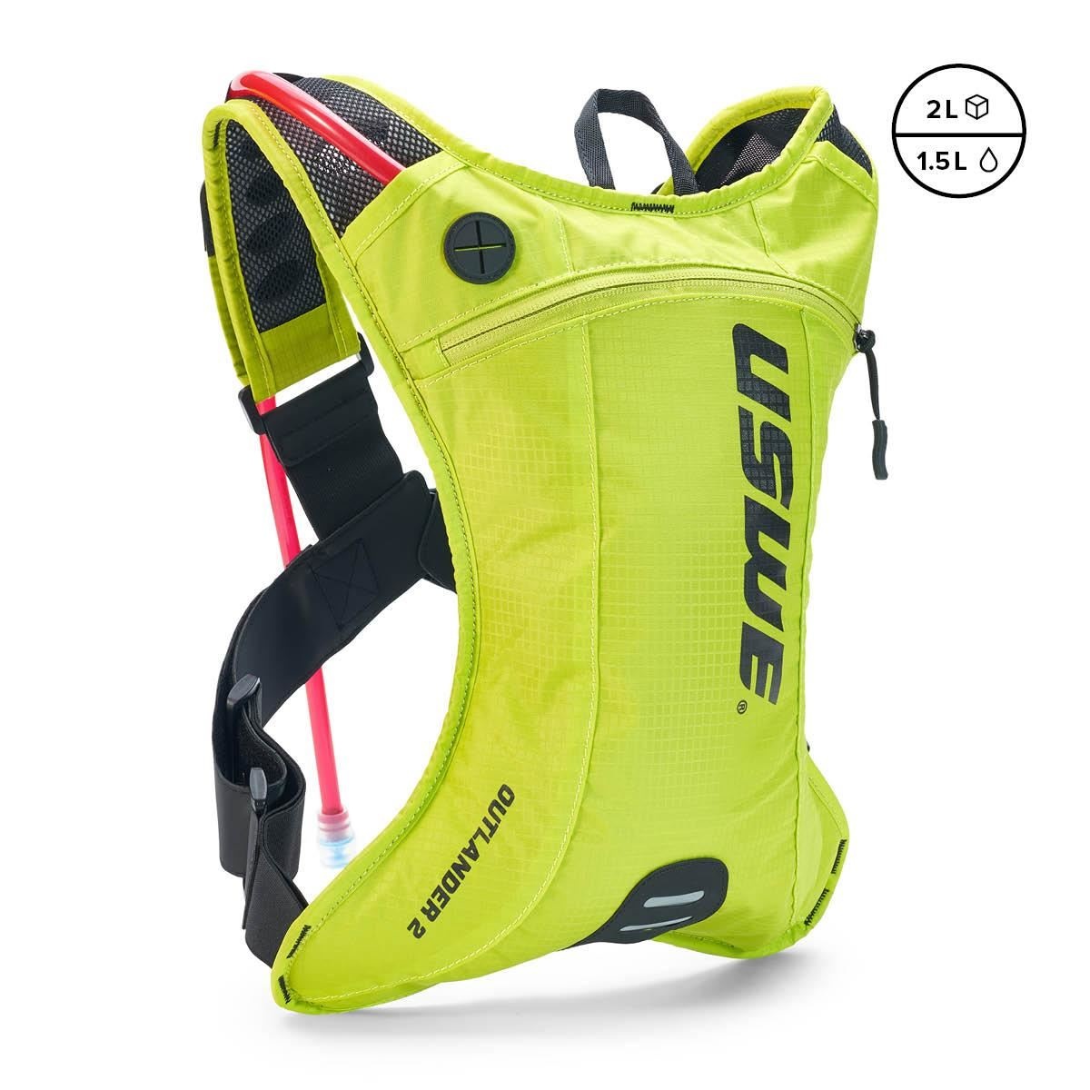 USWE Trinkrucksack Outlander 2 Liter Carbon gelb