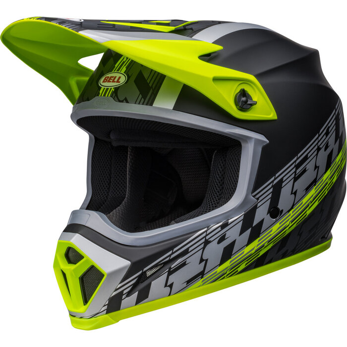 Bell MX-9 Mips Helm - Offset Matte schwarz Hi-Viz gelb