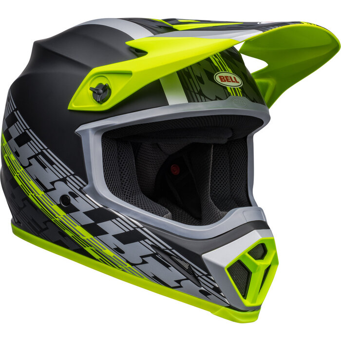 Bell MX-9 Mips Helm - Offset Matte schwarz Hi-Viz gelb
