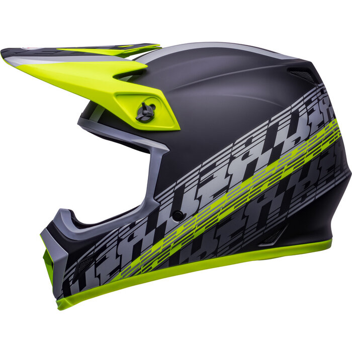 Bell MX-9 Mips Helm - Offset Matte schwarz Hi-Viz gelb