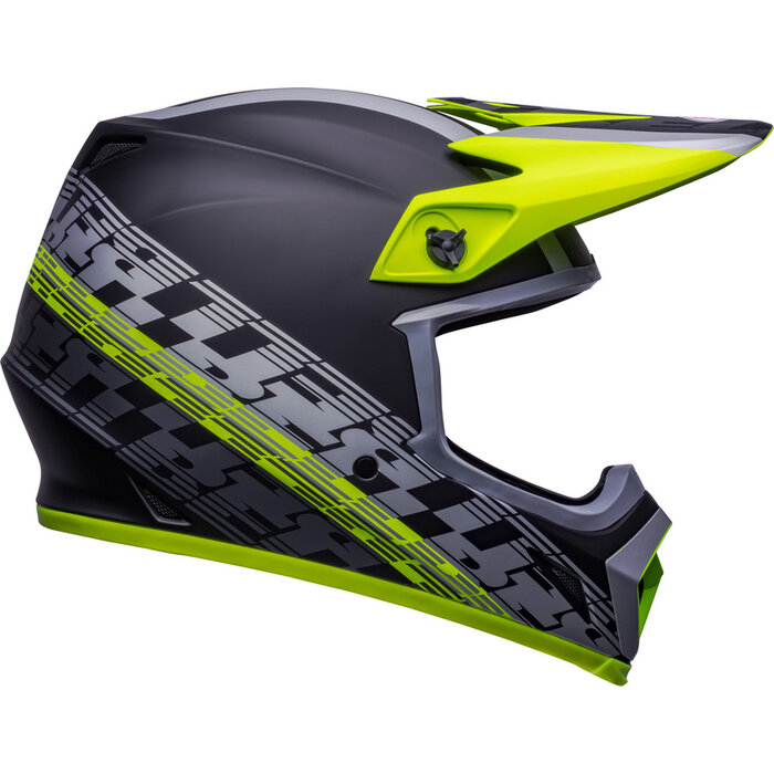 Bell MX-9 Mips Helm - Offset Matte schwarz Hi-Viz gelb